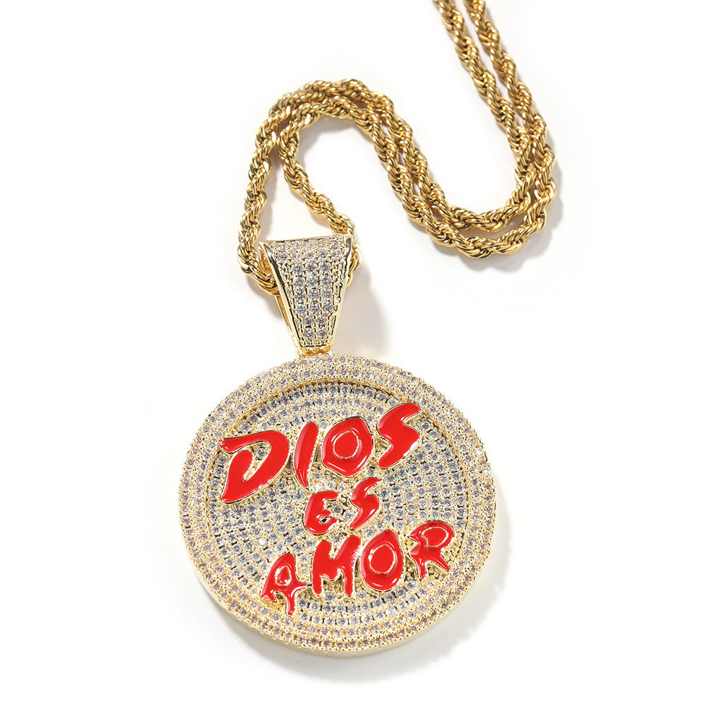 Personalized Alloy Pendant Necklace