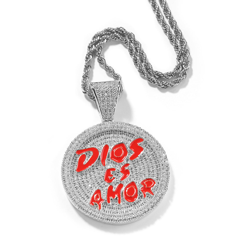 Personalized Alloy Pendant Necklace