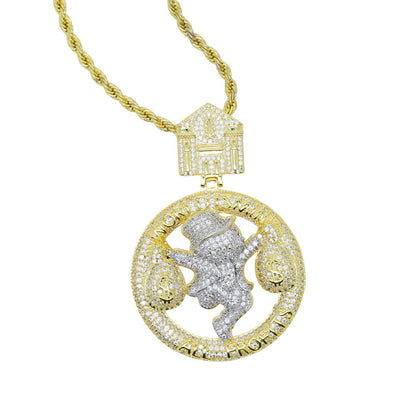 Personalized Alloy Pendant Necklace
