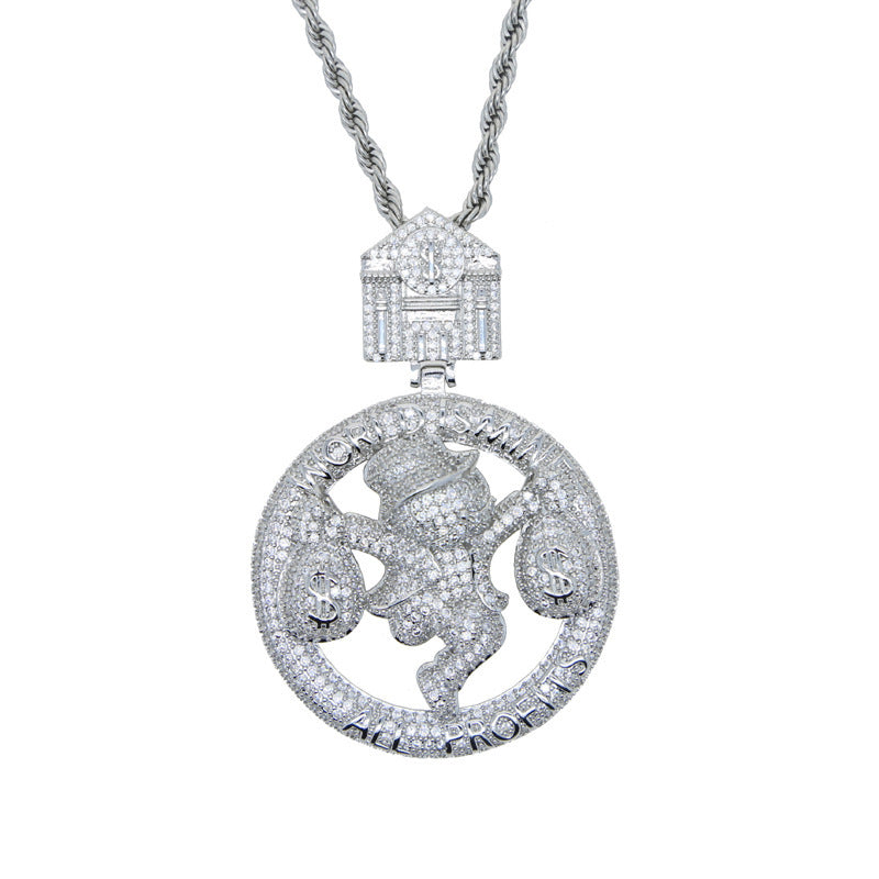Personalized Alloy Pendant Necklace