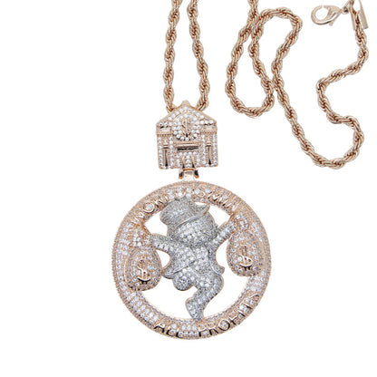 Personalized Alloy Pendant Necklace
