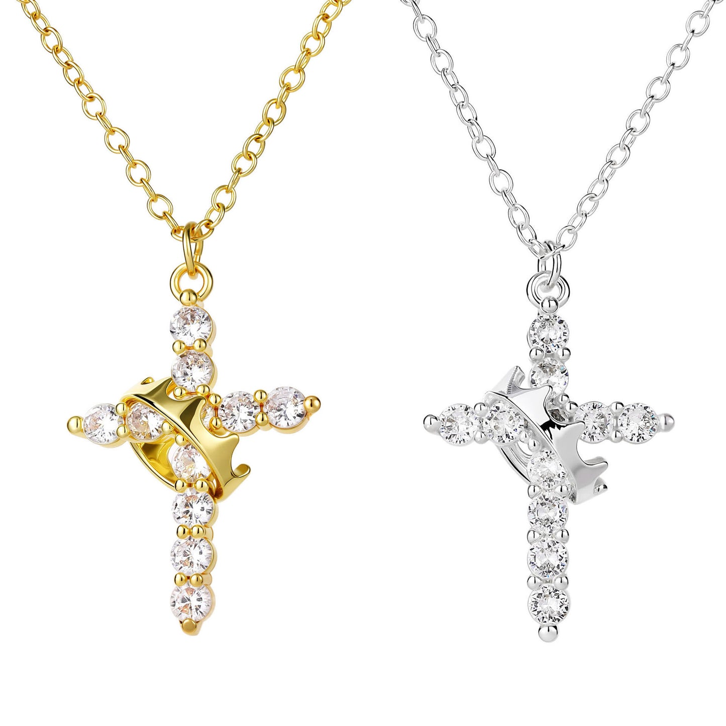 Personalized cross necklace