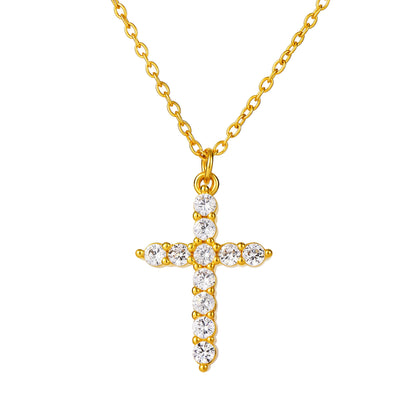 Personalized cross necklace