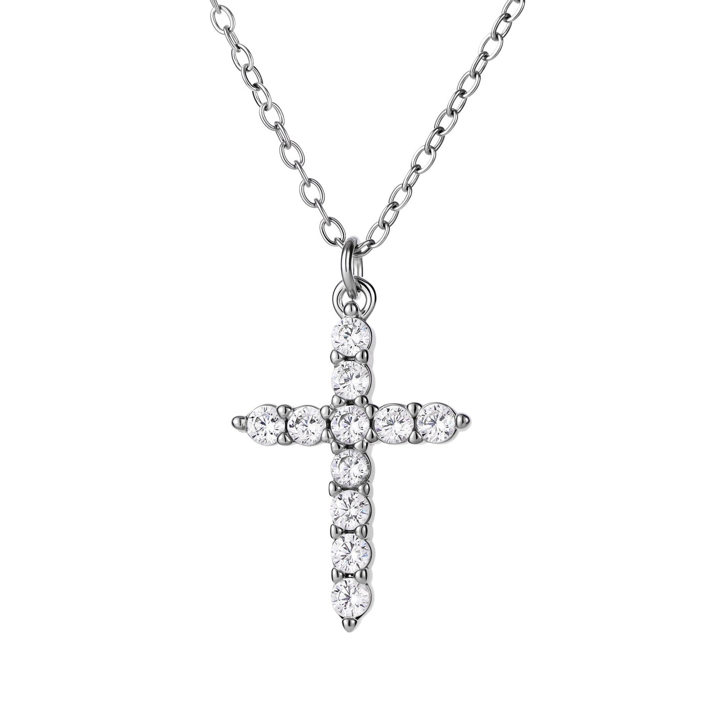 Personalized cross necklace