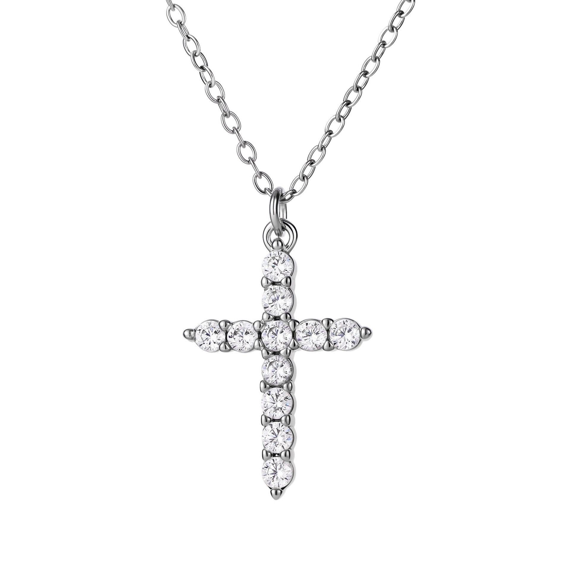 Personalized cross necklace