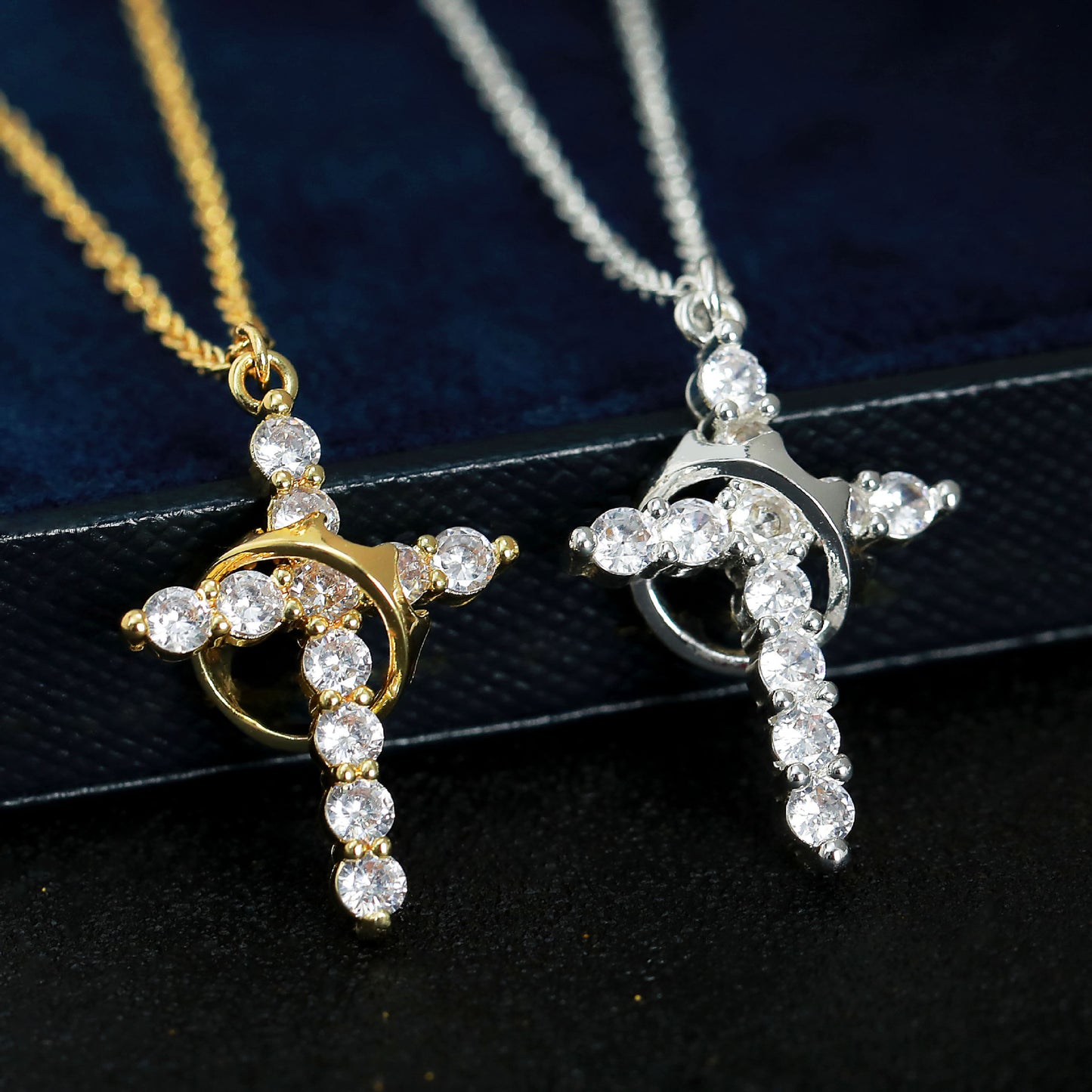 Personalized cross necklace