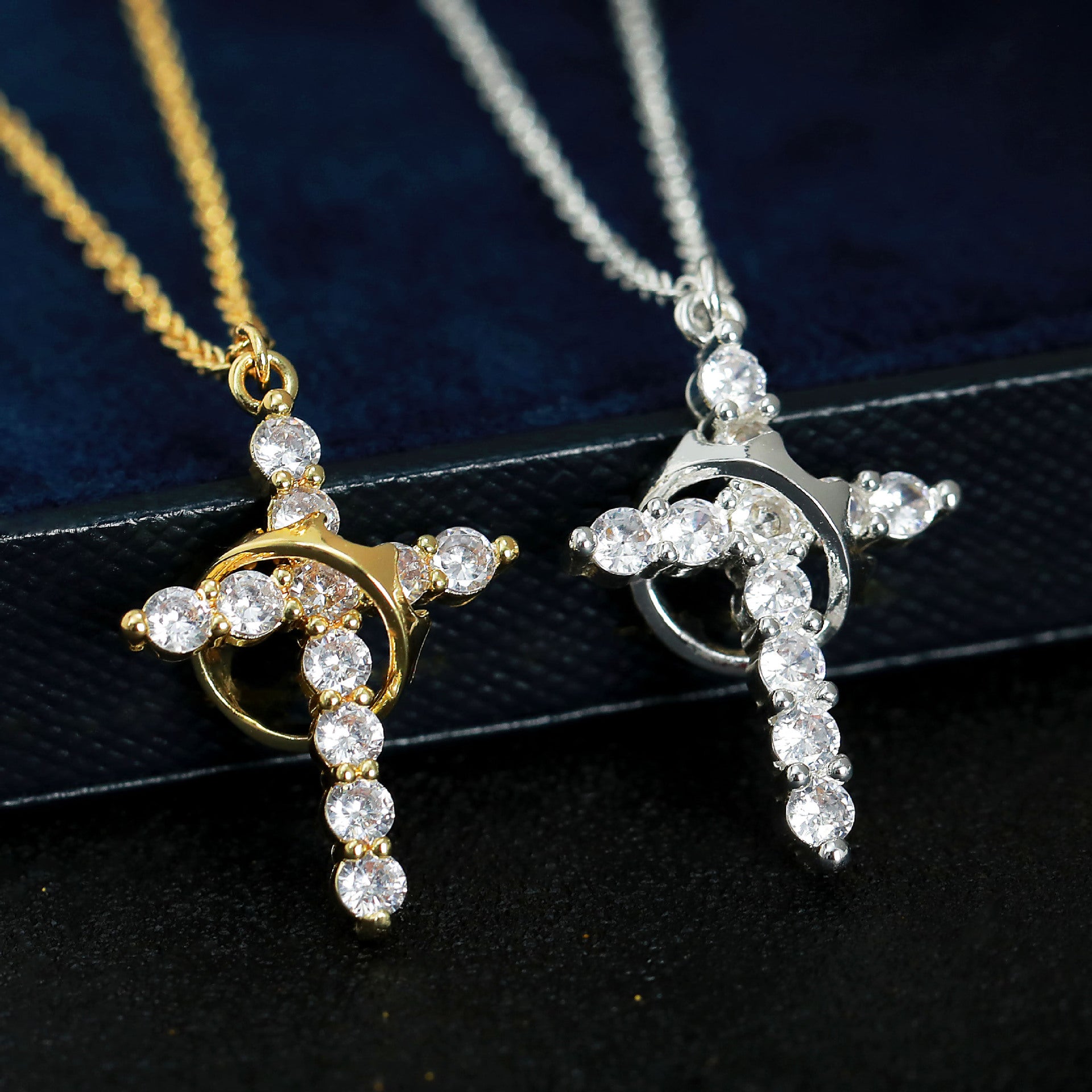 Personalized cross necklace