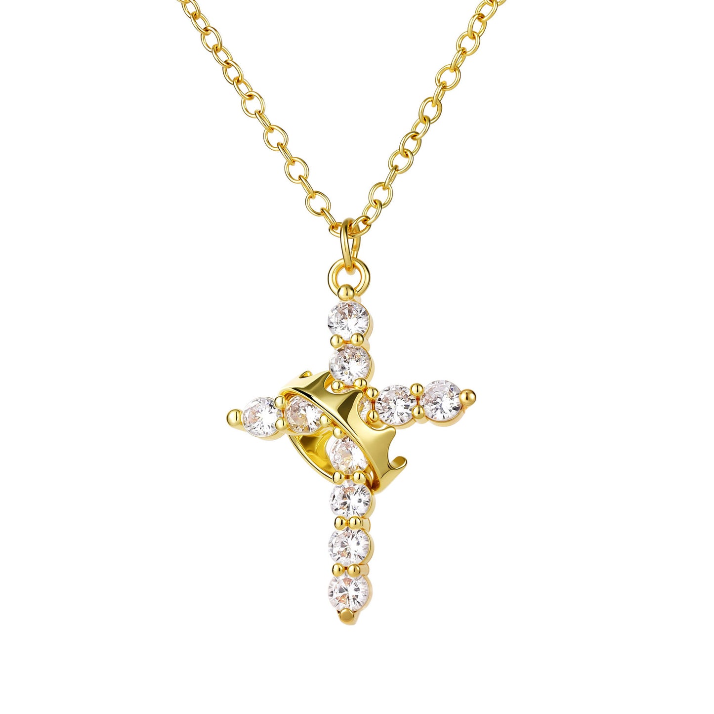 Personalized cross necklace
