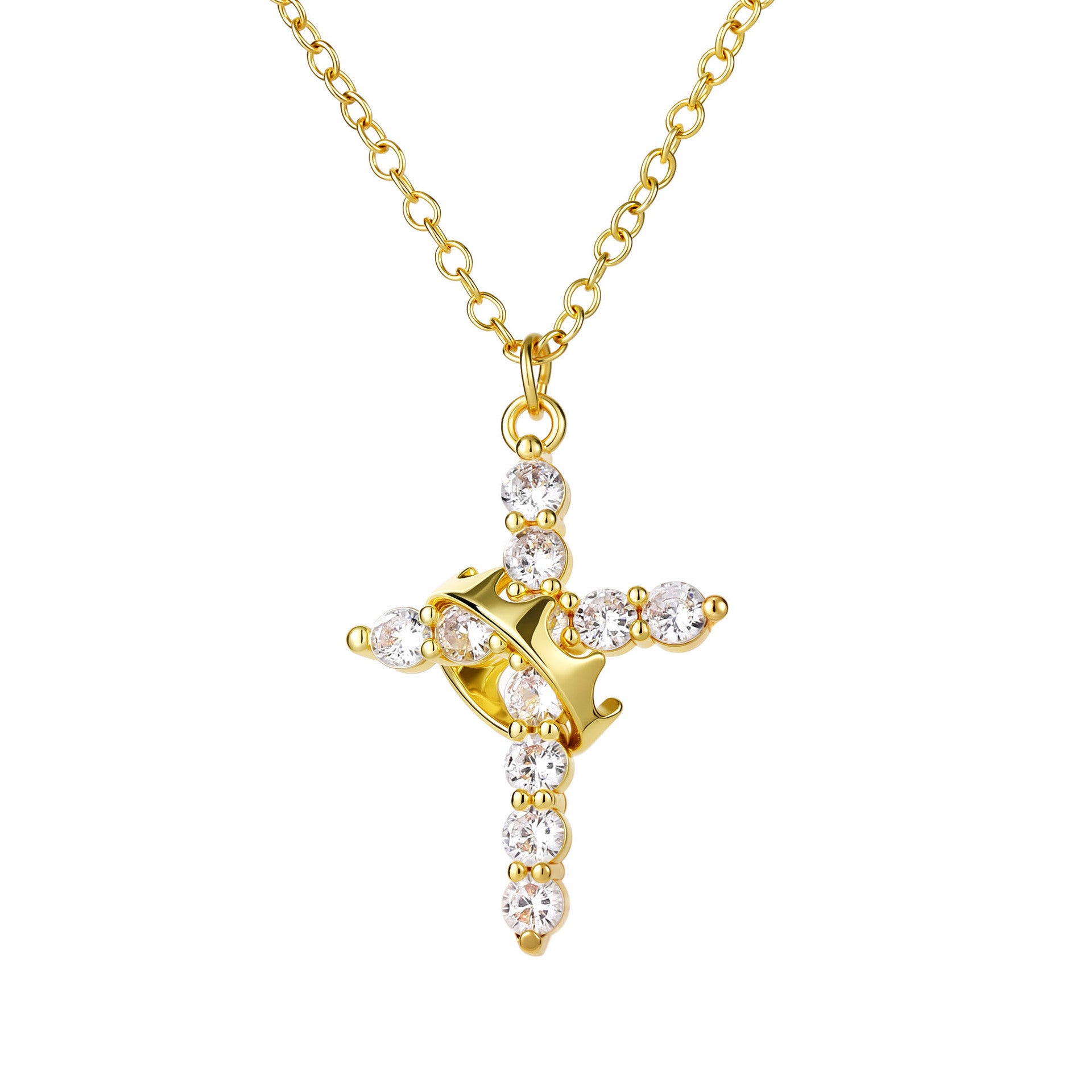 Personalized cross necklace