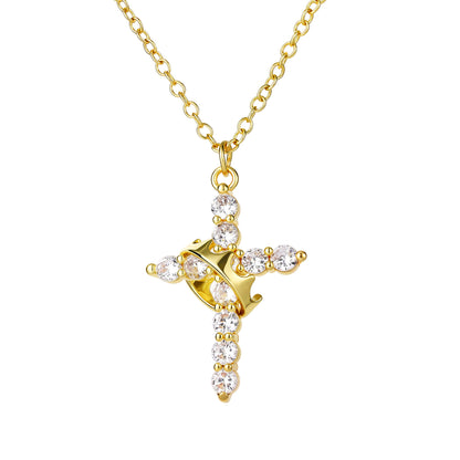 Personalized cross necklace