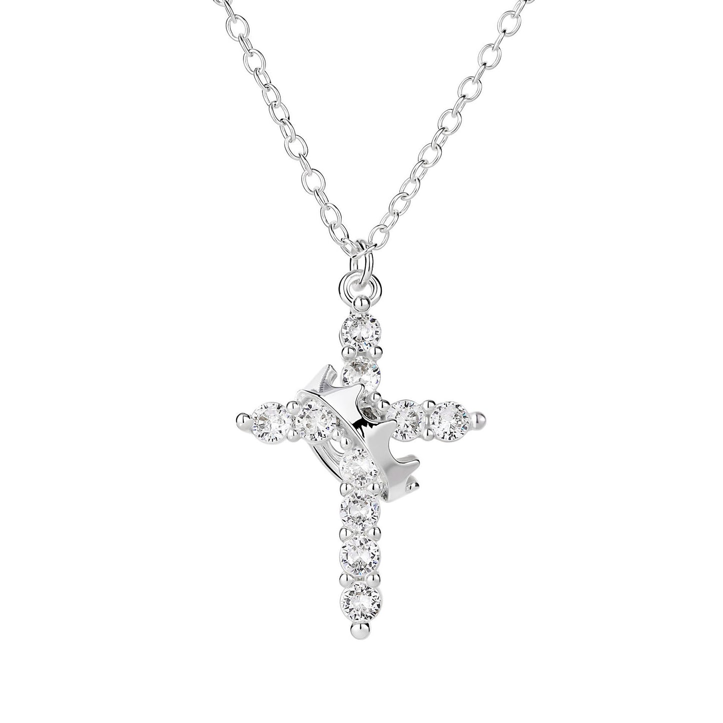Personalized cross necklace