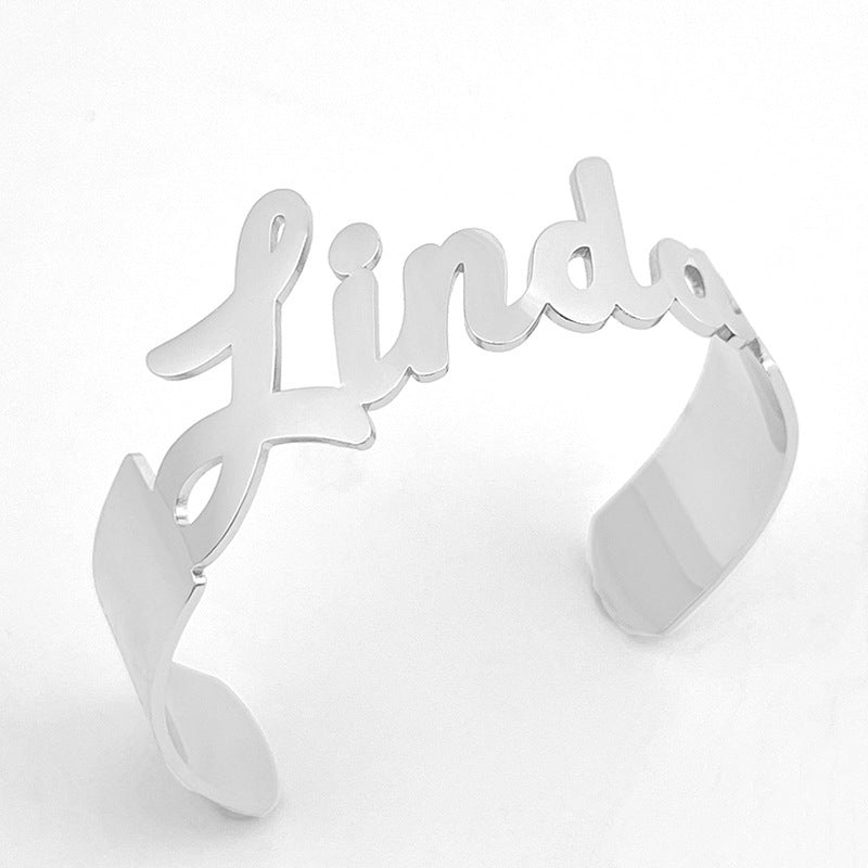 Personalized Custom Name Necklace Bracelet Set