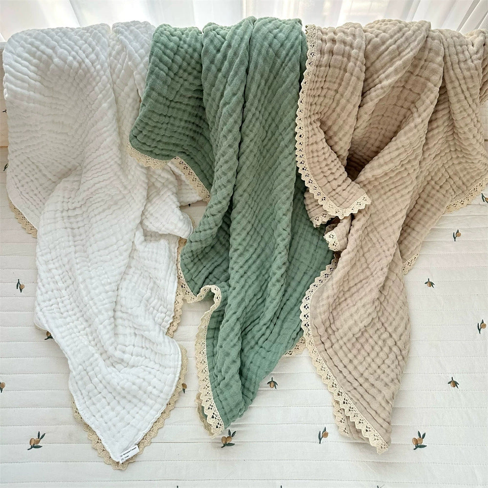 Personalized Embroidered Baby Gauze Cotton Blanket