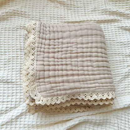 Personalized Embroidered Baby Gauze Cotton Blanket