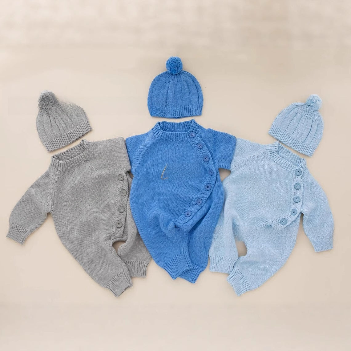 Personalized Embroidery Baby Romper Suit with Hat