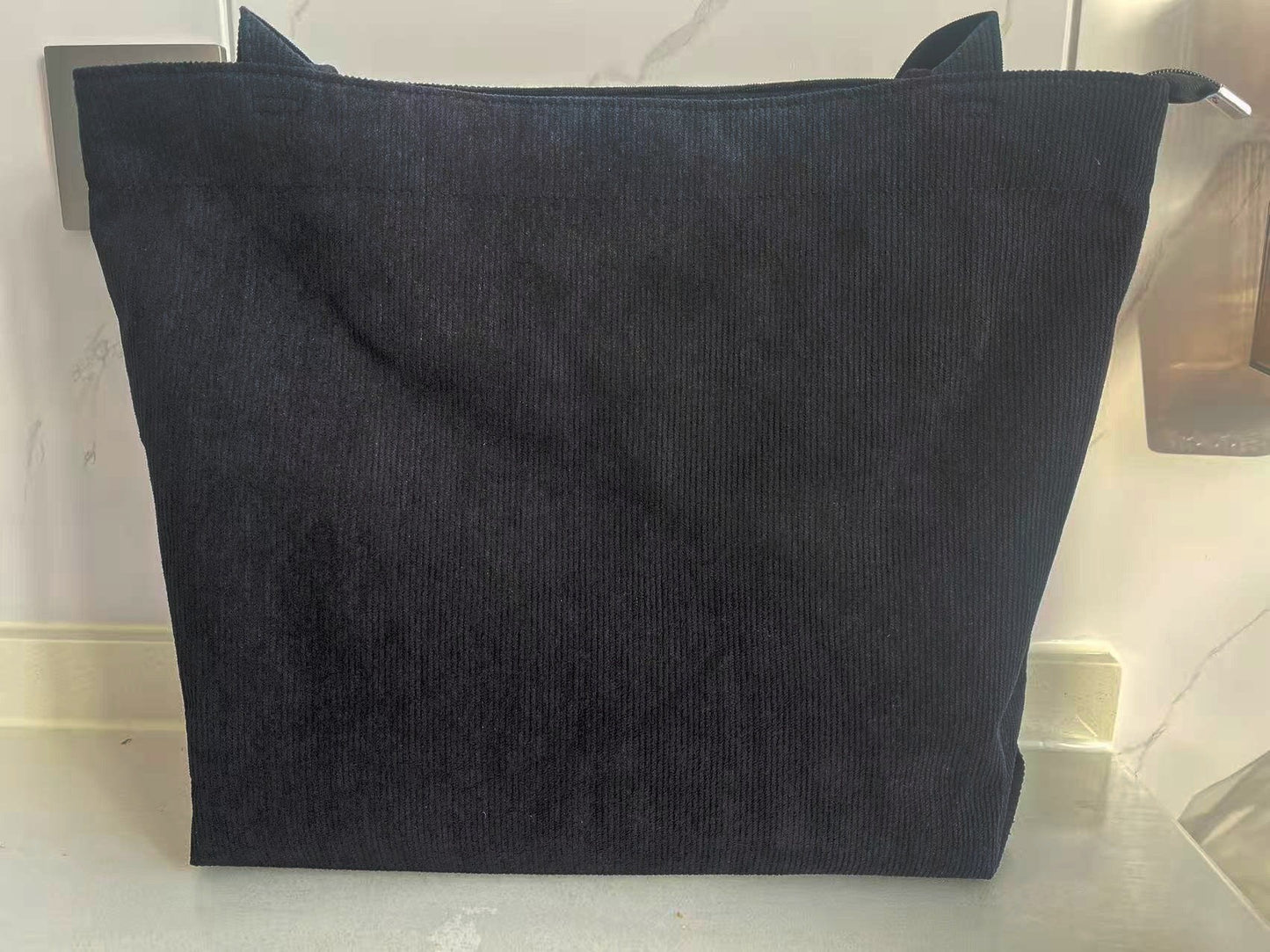 Personalized Embroidery Corduroy Tote Bag