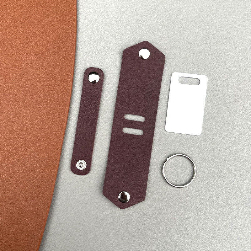 Personalized Leather Photo Keychain Custom Gift