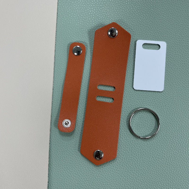 Personalized Leather Photo Keychain Custom Gift