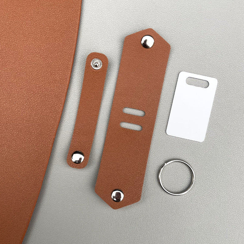 Personalized Leather Photo Keychain Custom Gift