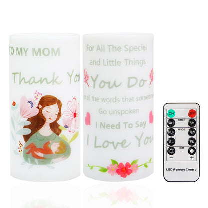 Personalized LED Electronic Candle with Remote Control