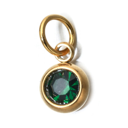 Personalized Letter Birthstone Necklace