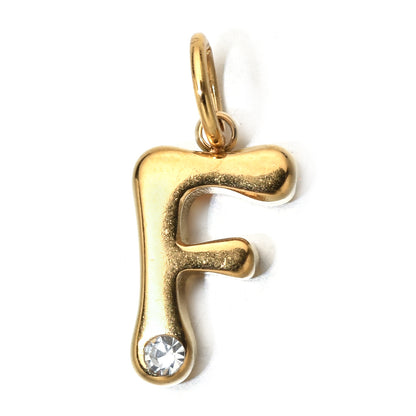 Personalized Letter Birthstone Necklace