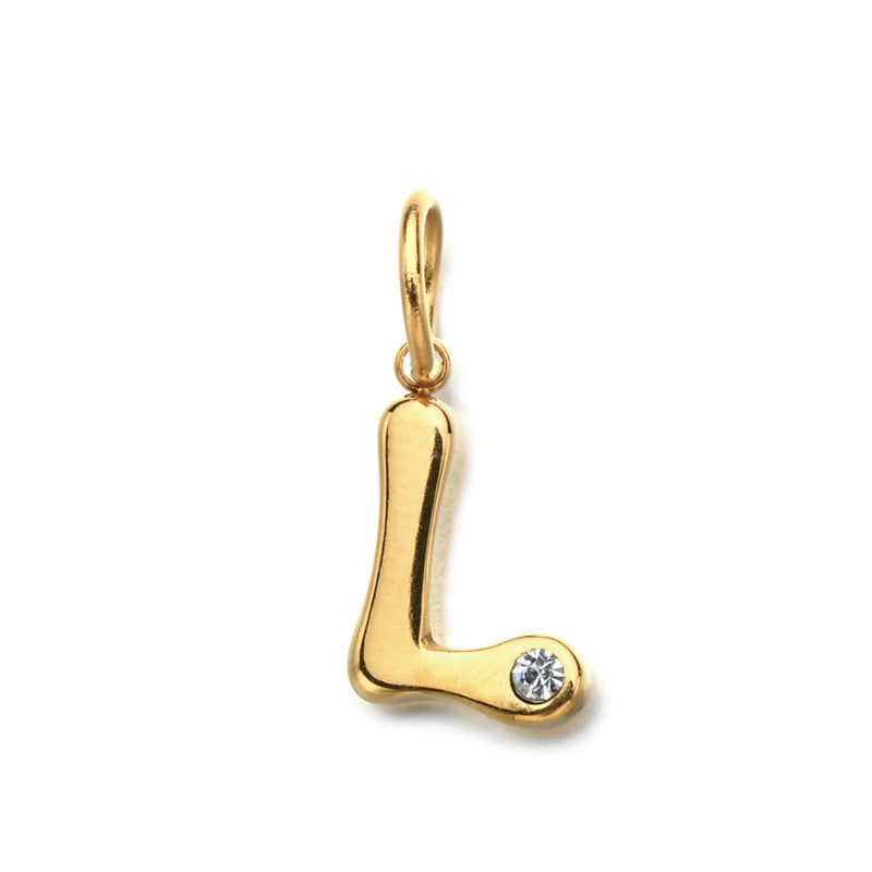 Personalized Letter Birthstone Necklace