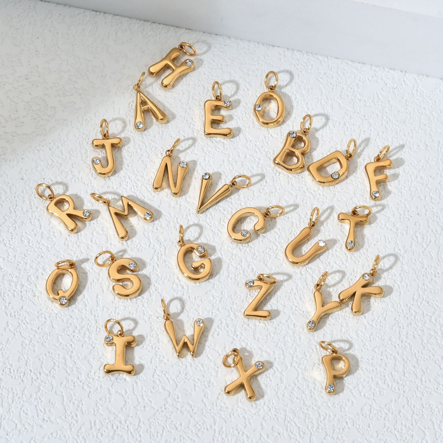 Personalized Letter Birthstone Necklace