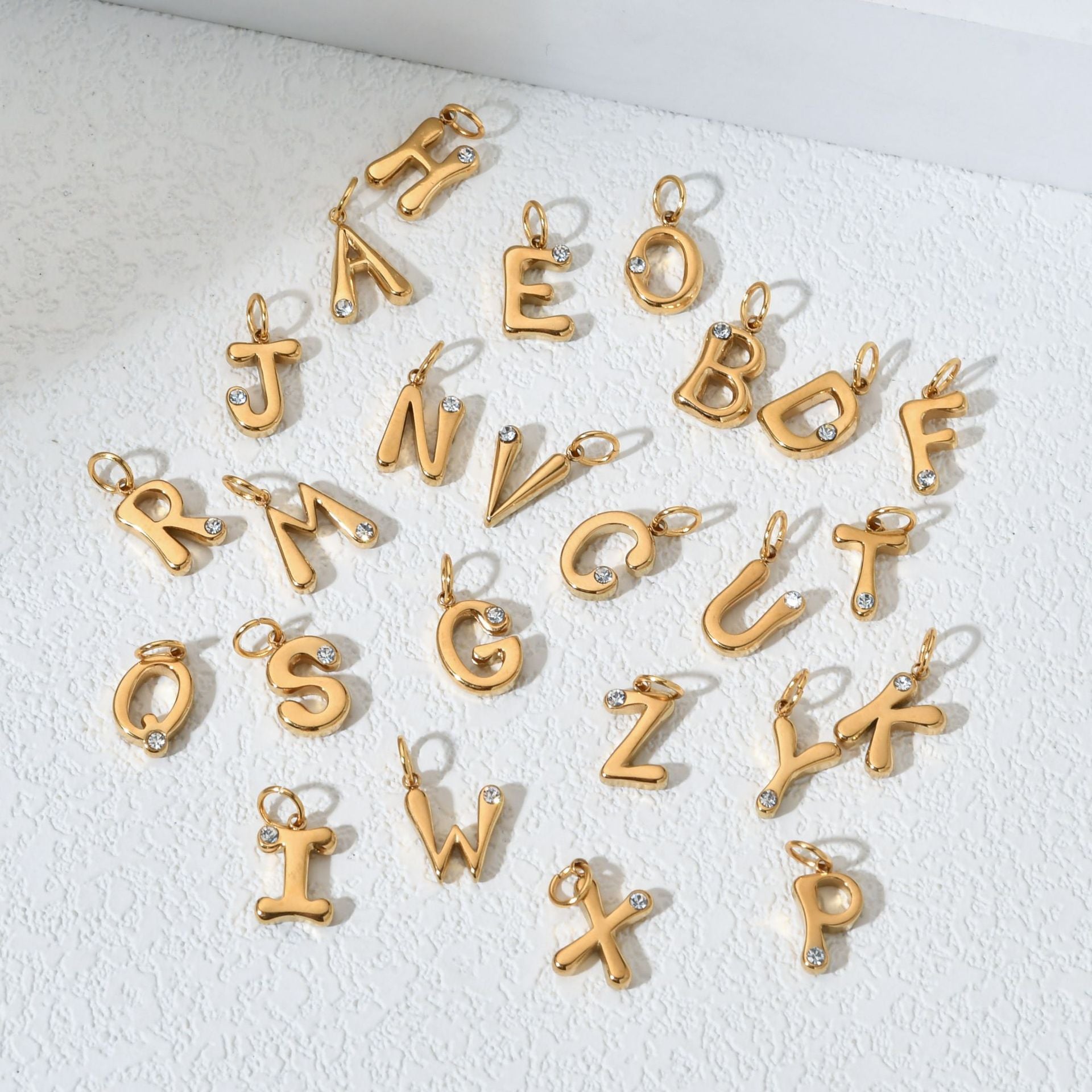 Personalized Letter Birthstone Necklace