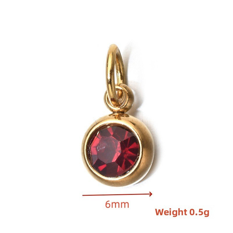 Personalized Letter Birthstone Necklace