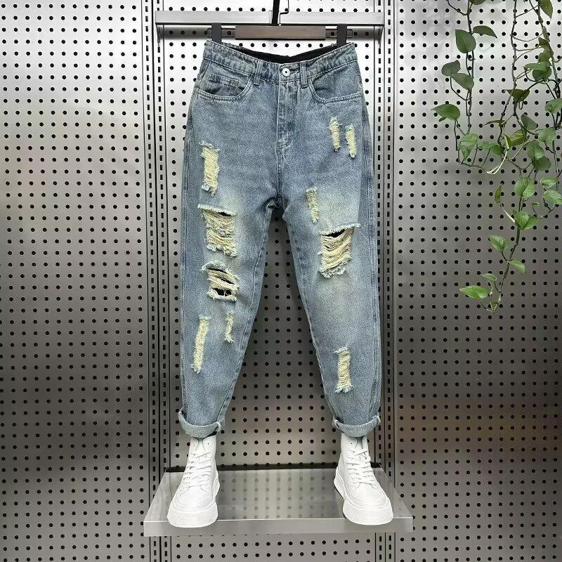 Personalized Letter Pattern Jeans