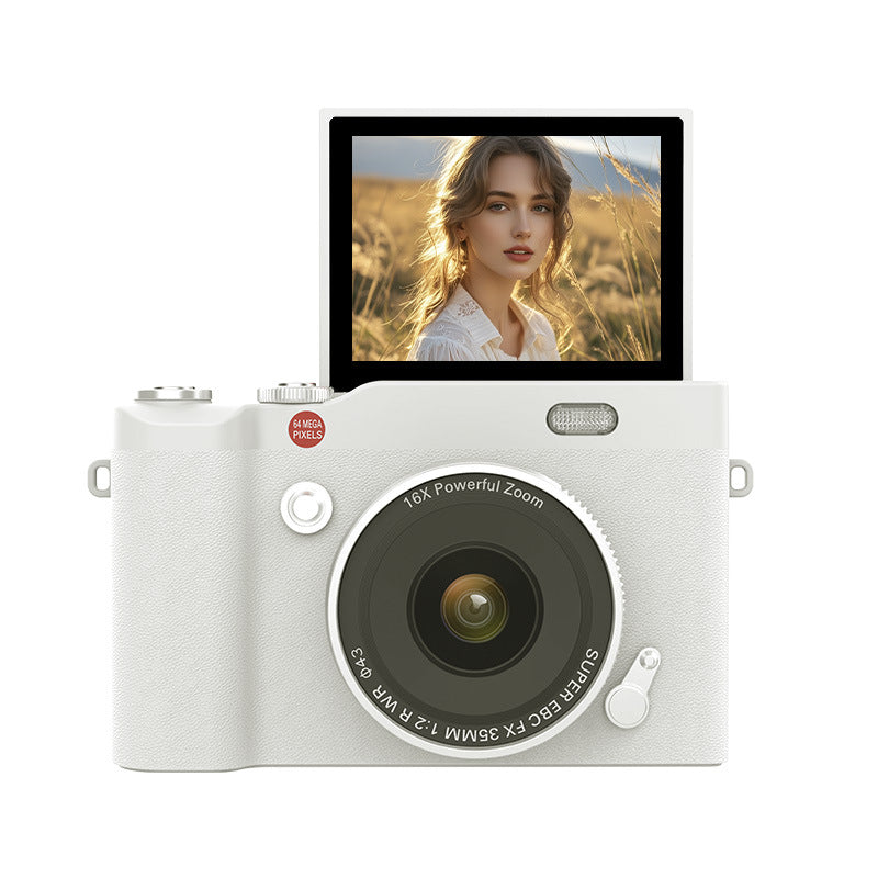 Personalized New Student Camera Retro Ccd High-Definition Flip-Screen Entry-Level Slr Camera 4K High-Pixel Dual Camera