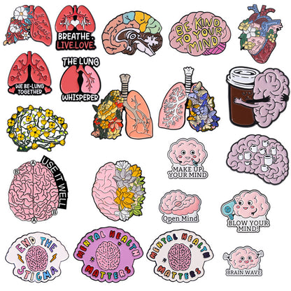 Personalized Organ Shape Brooch