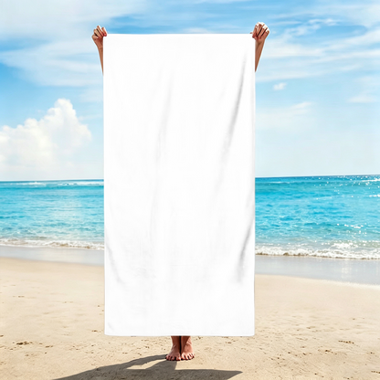 Personalized Oversized Quick Dry Birth Flower Beach Towel with Name Summer Travel Essential Gift for Her
