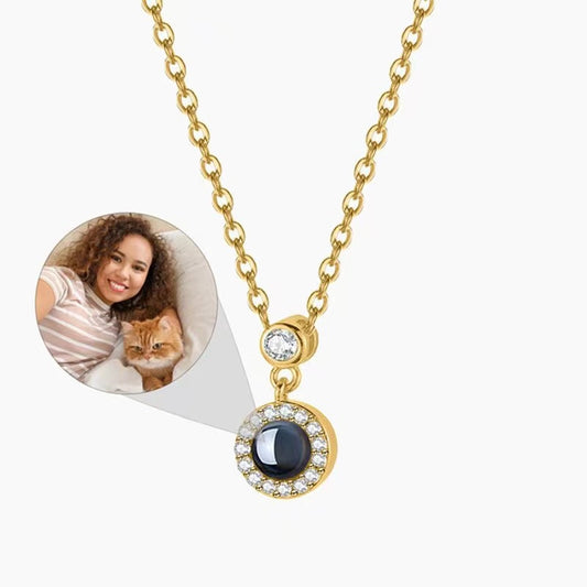 Personalized Photo Projection Necklace