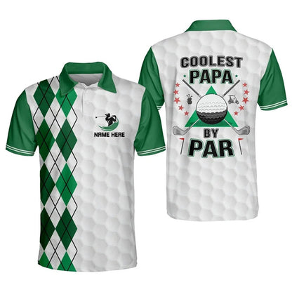 Personalized skull-patterned golf shirt