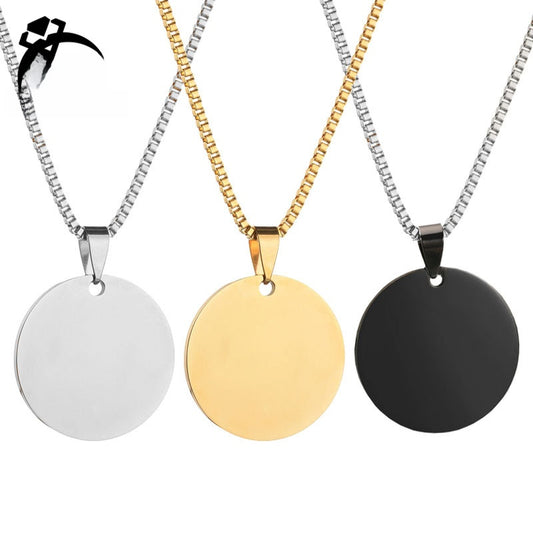 Personalized Stainless Steel Heart Necklace with Laser Engraving