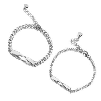 Personalized Stainless Steel Infinity Love Name Bracelet