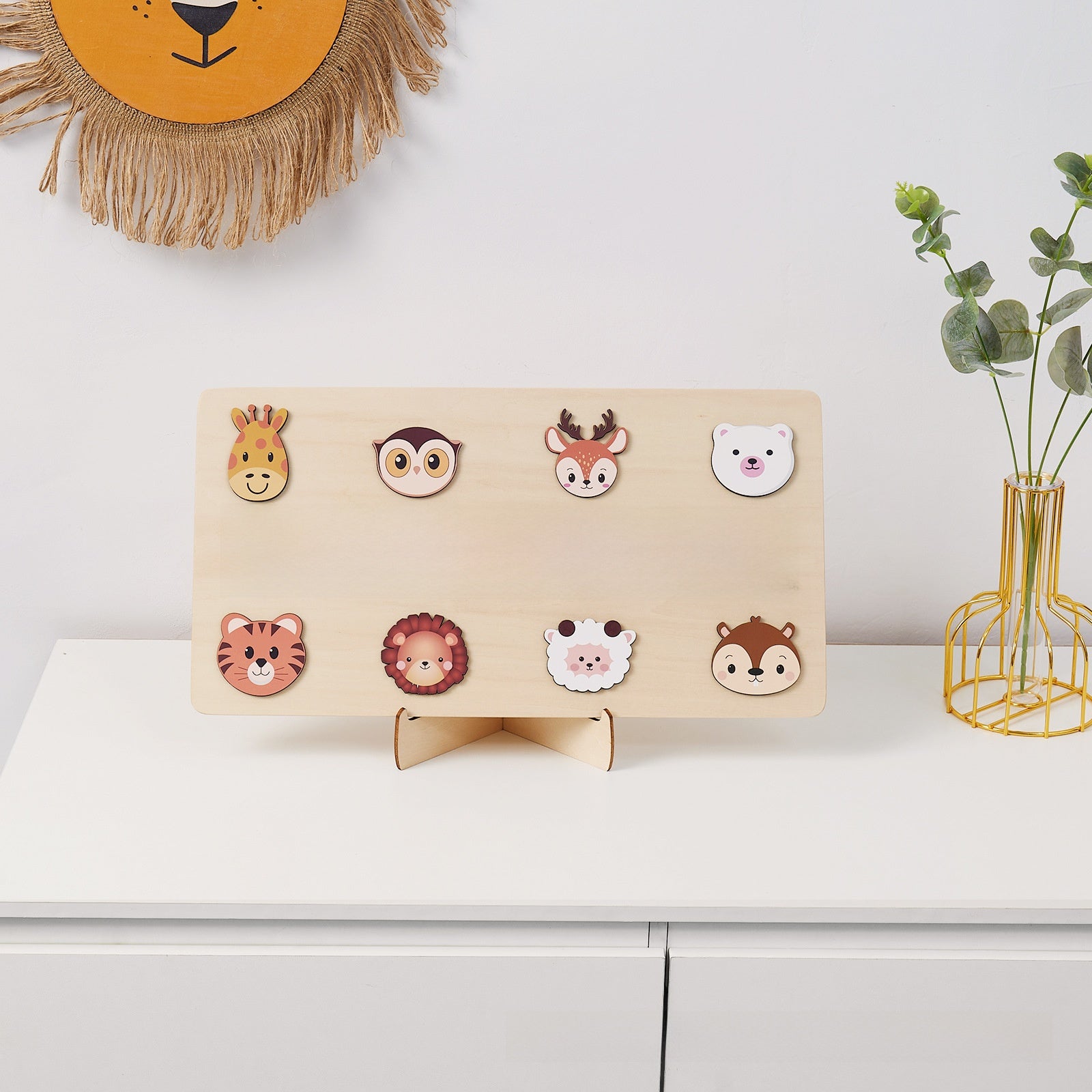 Personalized Wooden Animal Puzzle for Babies