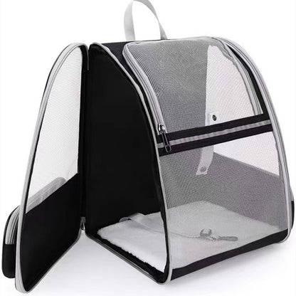 Pet Backpack with Mesh Panel