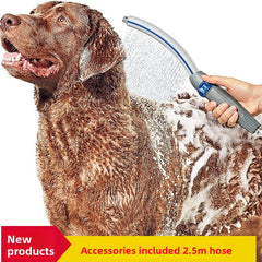 With silver PVC hose 2.5m