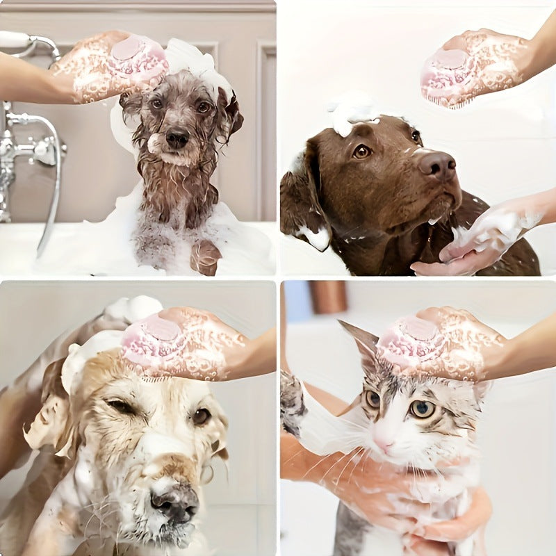 Pet bathing brush