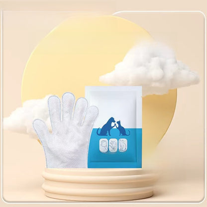 Pet bathing cleaning dry shampoo wipes gloves