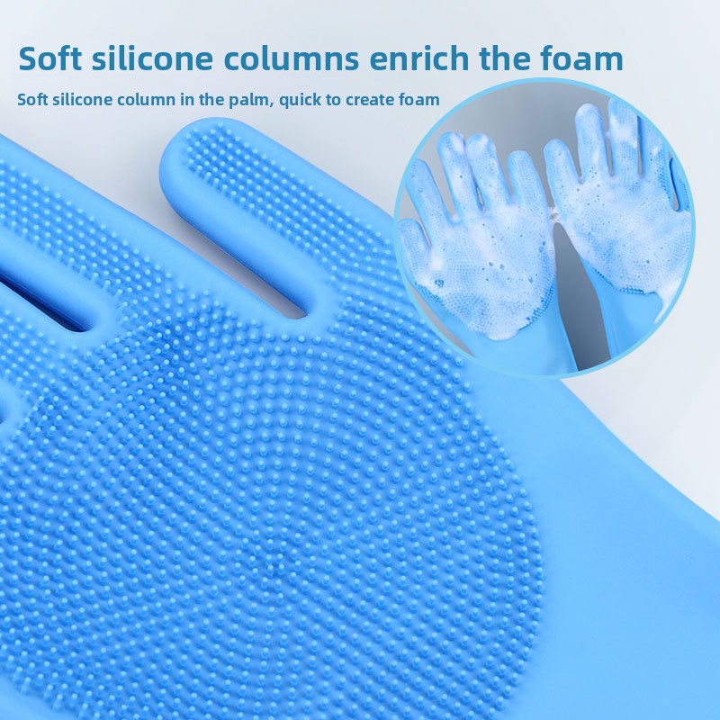 Pet bathing gloves