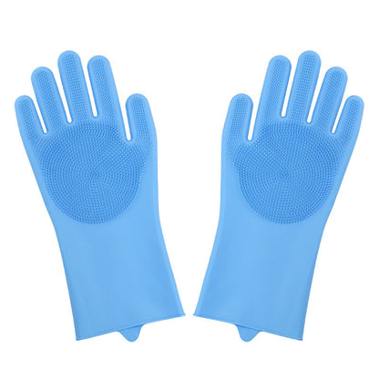Pet bathing gloves