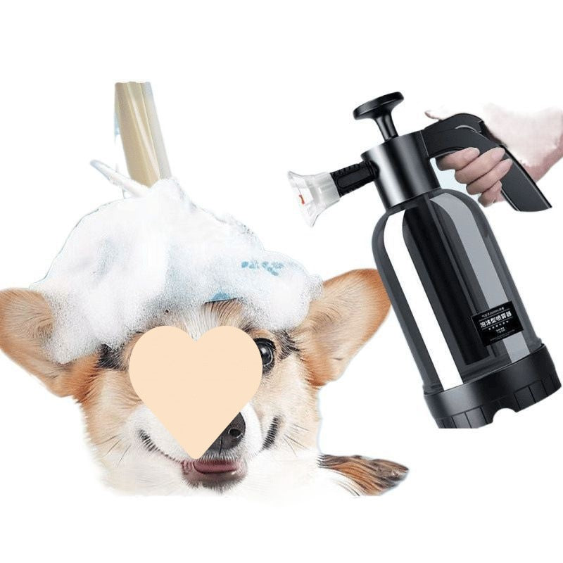Pet bathing spray bottle
