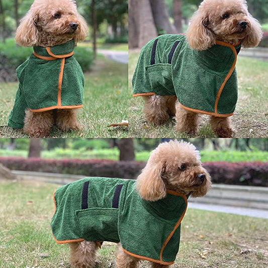 Pet bathrobe