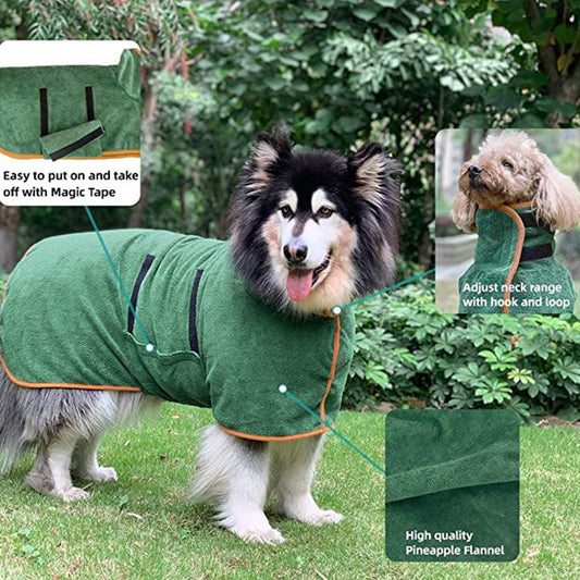 Pet bathrobe