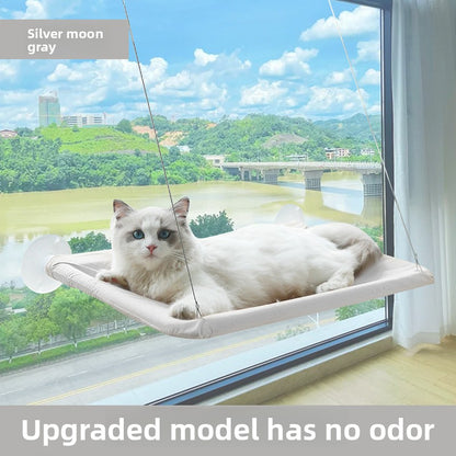 Pet bed suction cup hanging system