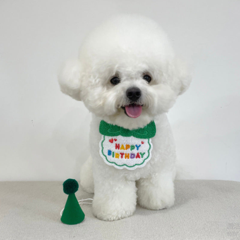 Pet birthday hat & bib